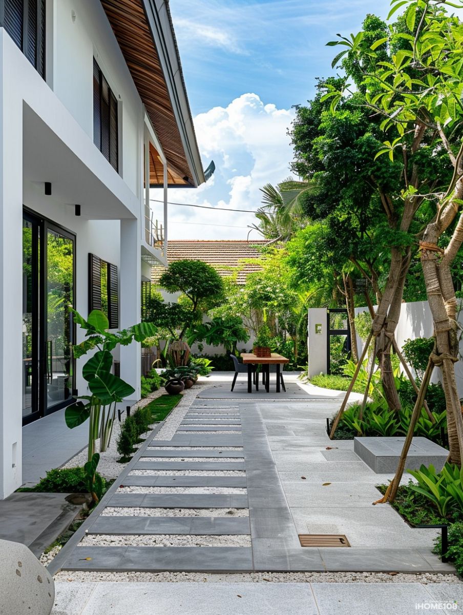 Thiết kế sân vườn hiện đại